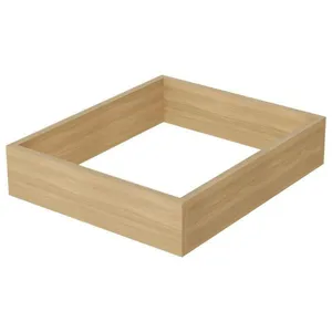 Fechamento De Cozinha Modulado Kit De Rodapé Multilinha 40x47x10cm Nature - Nesher