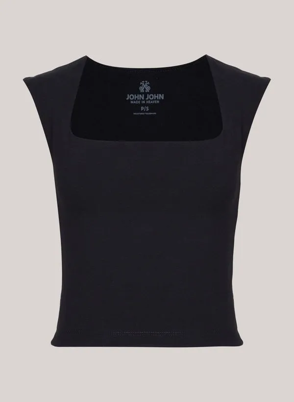 Blusa Cropped Pri Black John John Feminina PP