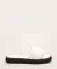 tamanco feminino flatform baixo com tiras gomos além dos mares branco 36