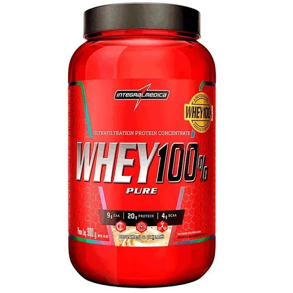 Whey 100% Cookies And Cream Integralmedica 900g