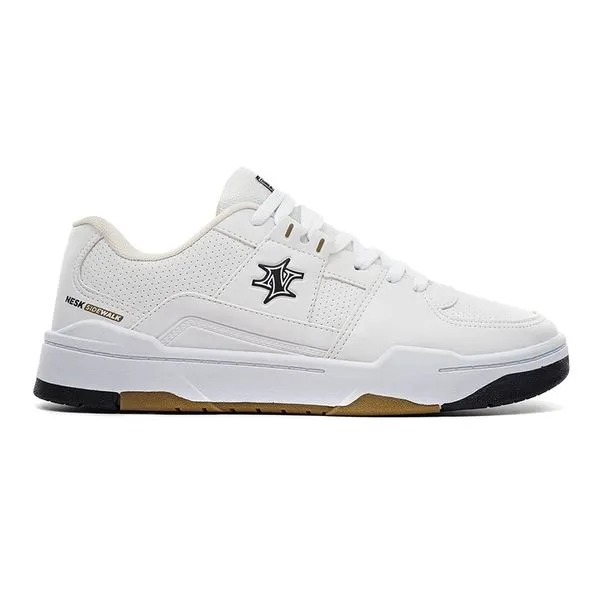 Tênis Casual Nesk Branco e Preto Masculino 40