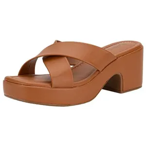 Tamanco Feminino Salto Grosso Beira Rio 8517210 CARAMELO 38
