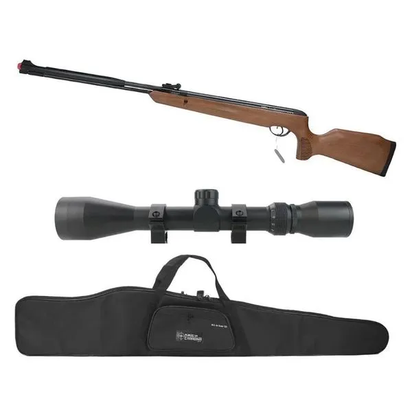 Carabina Pressão Naja 2.0 Wood 4,5 Gas Ram+luneta 4x32+ Capa