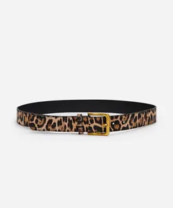 cinto animal print marrom 105CM