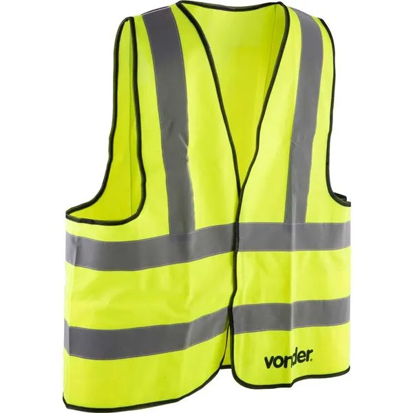 Colete Refletivo Tipo Blusão sem Bolso Amarelo CV 102 - VONDER