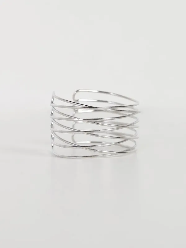 Bracelete Rígido Orgânico PRATA
