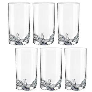 Jogo de copos para água Gremax 20.589.230 Bohemia Trio com 6 copos em cristal 230ml