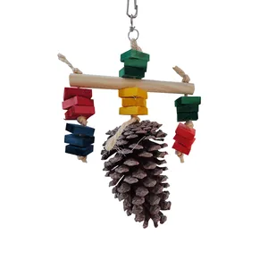 Pinha com Pêndulo Colorido Triplo Real Brinquedos Pet Único