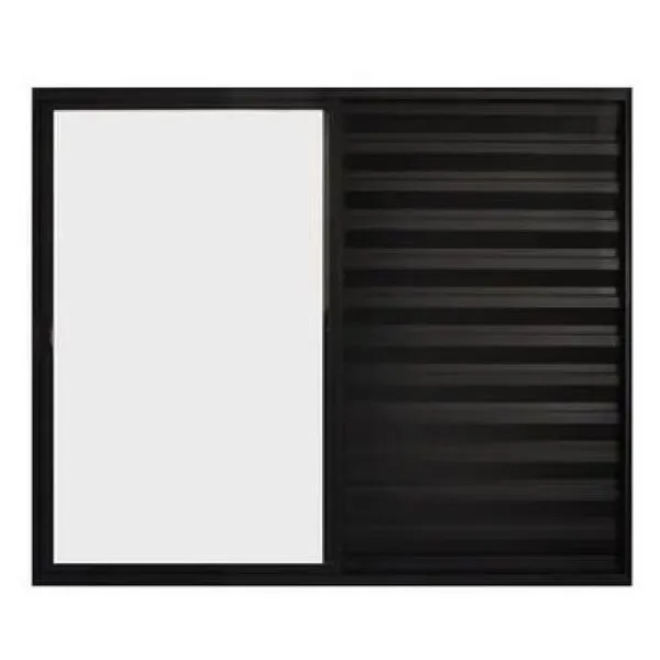 Janela Veneziana de Correr 3 Folhas sem Grade Aluminio Preto 1.00 X 1.20 Linha Modular - PTORD2241 - HALE Veneziana de Correr 3 Folhas sem Grade Aluminio Preto 1.00 X 1.20 Linha Modular - PTORD2241 - HALE