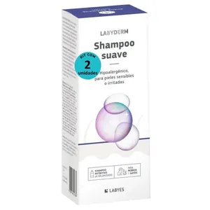 SHAMPOO SUAVE LABYDERM PARA CÃES E GATOS 220ML LABYES KIT COM 2 SHAMPOO SUAVE LABYDERM PARA CÃES E GATOS 220ML LABYES KIT COM 2