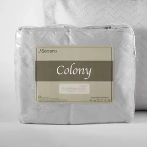 Kit Colcha Solteiro Colony Bricks 2 Peças Prata 180x230cm B62892959010 - Jc Serrano