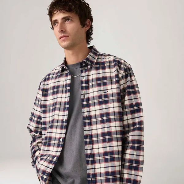 Camisa Levi's® Authentic Button Down Manga Longa - M USA | M BR
