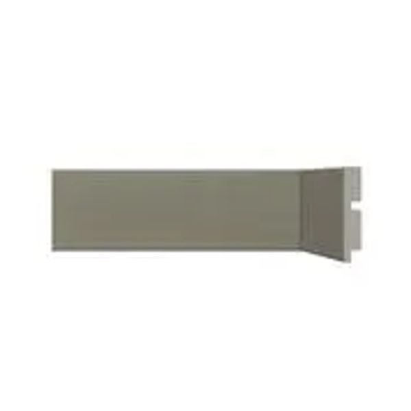 Rodapé de Poliestireno 451 Cinza Titanium 70mm de Altura 2,40m Santa Luzia