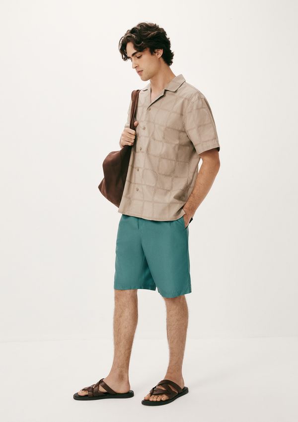 Bermuda Masculina Praia Reta - Verde G