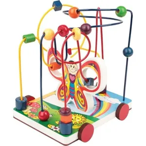 Brinquedo Pedagógico Borboleta Aramada com 3 Circuitos 19 Peças Madeira MDF Arame Carlu Brinquedos Brinquedo Pedagógico Borboleta Aramada 3 Circuitos 19 Peças Carlu
