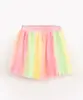 saia infantil de tule com glitter multicor 12