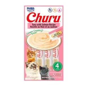 Petisco Purê Churu Atum e Salmão para Gatos 56g