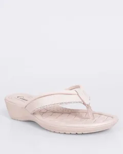 Tamanco Feminino Campesí com Strass Bege 37