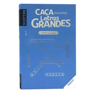 Livro Caça-Palavras Letras Grandes Médio Todo Livro (MP)