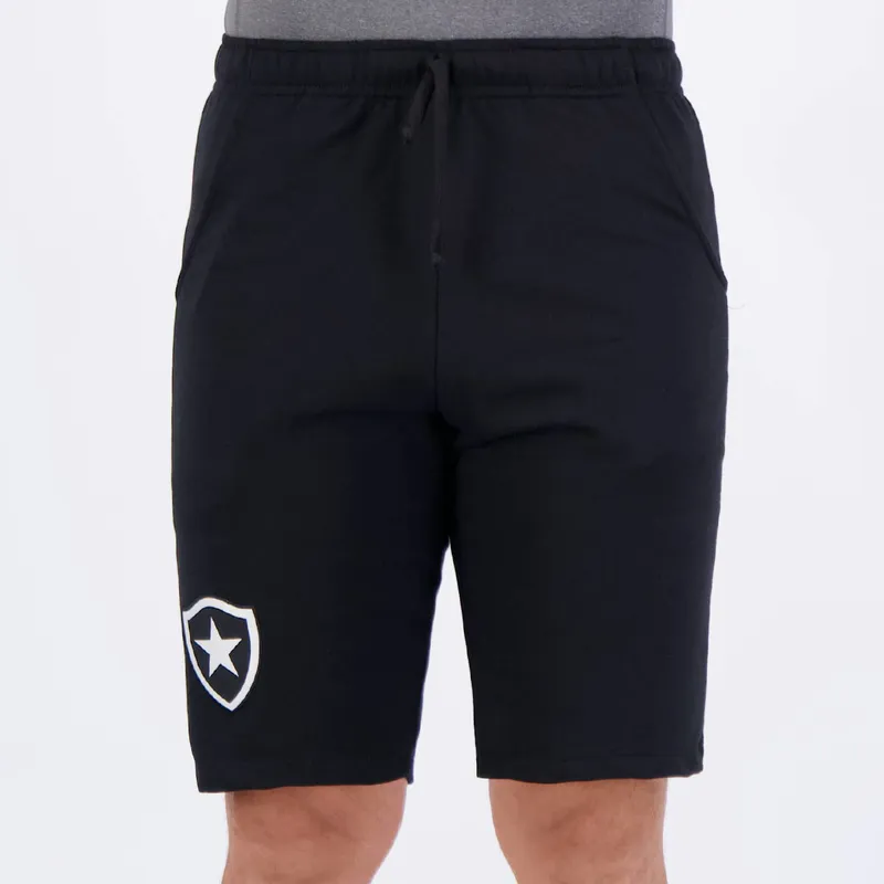 Bermuda Botafogo Retrô Preta