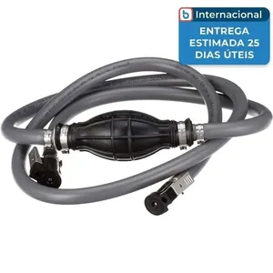 Kit Linhas de Combustível Náutica Attwood 93806ELP7 1,83M Com Bomba de Es Corva A-MBI