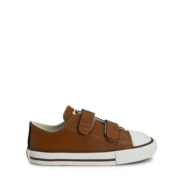 Tênis Converse All Star Chuck Taylor Infantil 2V Casca de Nozes Marrom Branco CK04180004-24