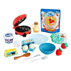 Kit Culinário Creative Chefs de Waffles com Máquina Funcional Azul