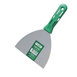 Espátula Inox Lisa 125MM com Múltiplas Funções e Cabo PVC Emborrachado Verde Nauber Espátula Inox Lisa 125MM Ergonômica com Cabo PVC Emborrachado Verde Nauber