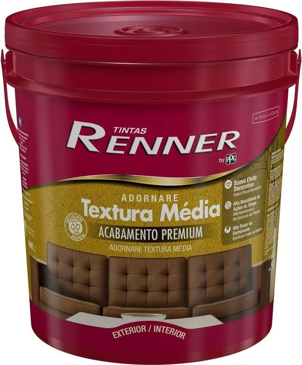 Textura Média Renner Adornare Branca 25Kg