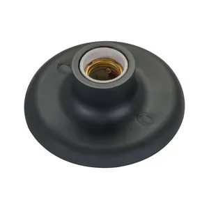 Plafonier Soquete De Porcelana E27 Demi 6162 Preto
