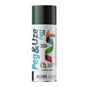 Spray de Pintura Uso Geral Peg & Uze para Plástico Verde Escuro Chesiquímica Spray de Pintura Peg & Uze Uso Geral para Plástico Verde Escuro Chesiquímica