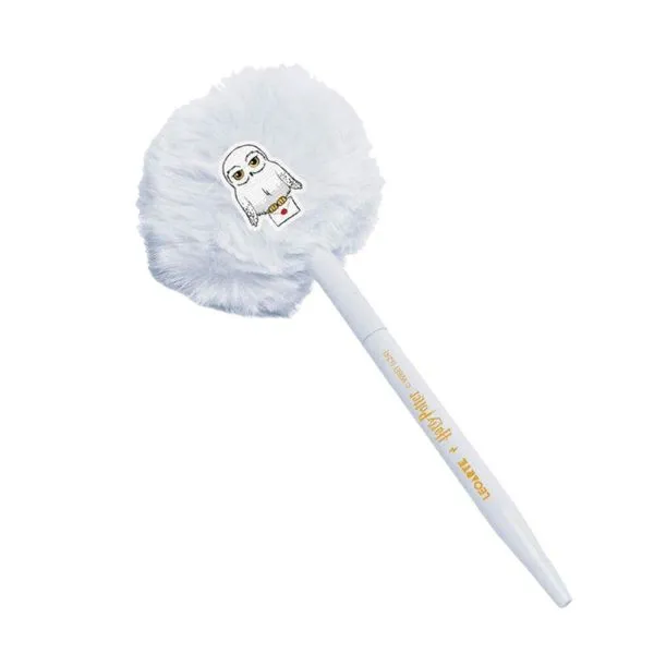 Caneta Esferográfica Leoarte Pompom Harry Potter Branco (MP)