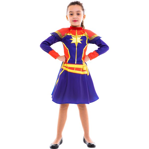 Fantasia Infantil - Disney - Marvel - Capitã Marvel - Clássica - Regina Festas - M