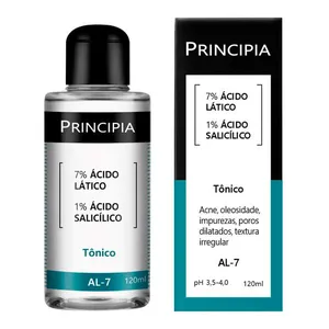 Tônico Facial Principia AL-7 Ácido Lático + Ácido Salicílico 120ml
