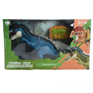 Dinossauro Rex Controle Remoto com Luz e Som (3 Pilhas AA Inclusas) Plástico Sortido LM3207 - honeyhome