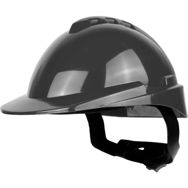 Capacete aba frontal cinza com catraca e jugular Milenium 904907 - LIBUS