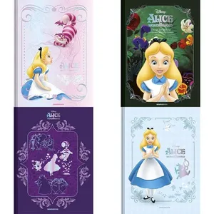 Caderno Colegial Brochura Capa Dura Edições Alice in Wonderland Sortido 160 Folhas 10831 - Animativa