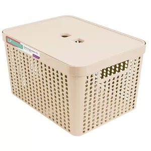 Cesto Organizador 17L Ratan LP House 8515FE Bege