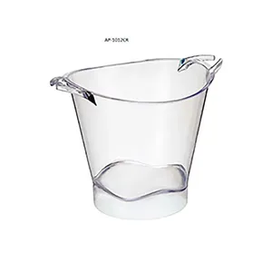 Balde de Gelo de Plástico Cristal 4,5 Litros AP1012CR - Plastifesta