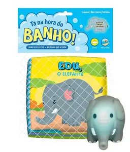 Livrinho p/ Banho Ta Na Hora Do Banho Edu O Elefante 9178 - Vale Das letras
