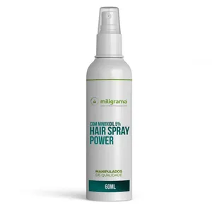 Hair Spray Power 60ml Minoxidil + Auxina Tricógena + Octopirox + Queratina Spray Power 60ml
