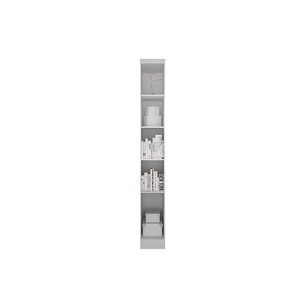 Modulado De Quarto Armário Cantoneira Rizon-linea C- 4 Prateleiras Neve - Novo Horizonte