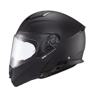 Capacete Texx Escamoteável Kratos Sólido Preto Fosco 61 (MP)