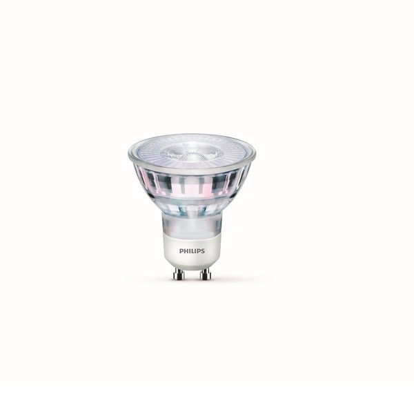 Spot LED Philips direcional dimerizável GU10 127V 4.5W 2700K amarela 350lm