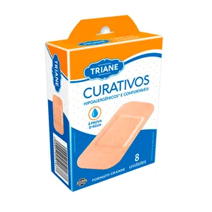 Curativos À Prova D'água Triane Formato Grande 8 Unidades