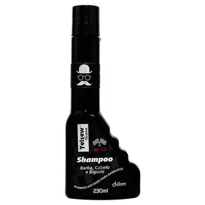 Shampoo Yelsew Barber 3 Em 1 Barba, Cabelo E Bigode Silver 230ml
