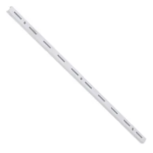 Trilho Simples De Aço Para Prateleira 200cm Branco - Ts-200 - Multivisão Trilho Simples Aco P-pratel.200cm Branco