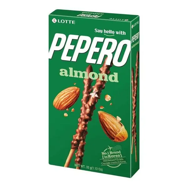 Biscoito Palito Pepero Amêndoas 32g BIS0003T - Lotte