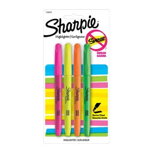 Marca Texto Papermete Sharpie Pocket com 4 Unidades - Item Sortido