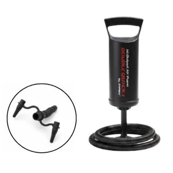 Bomba De Ar Manual Wet Set Com 2 Bicos Preto (MP)